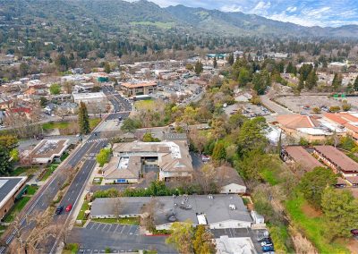 Danville aerial view of building and surrounding area