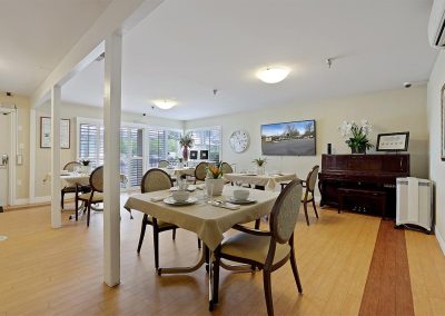 Danville open space dining area with windows