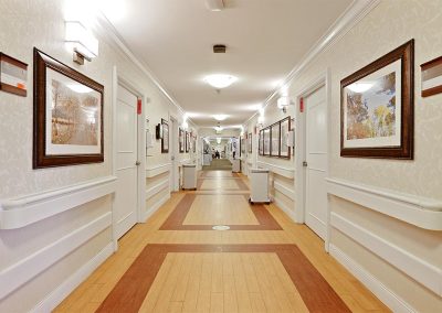 Danville well decorated hallway